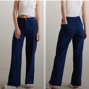 Anthropologie Pilcro the Skipper wide leg jeans, size 24